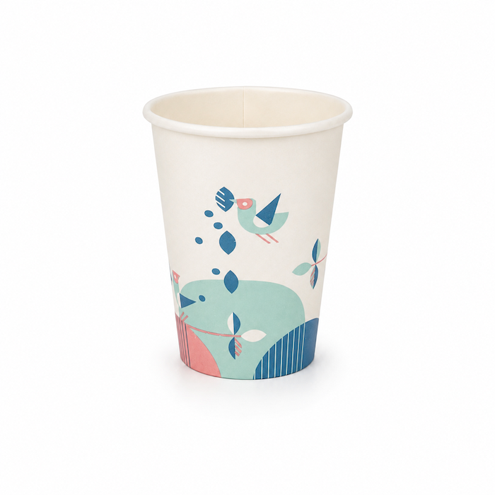 Popierinis puodelis Birds 12oz | 350ml, 1000 vnt/dėž